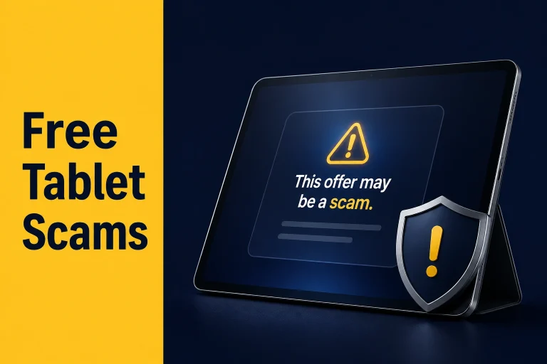 Free tablet scams